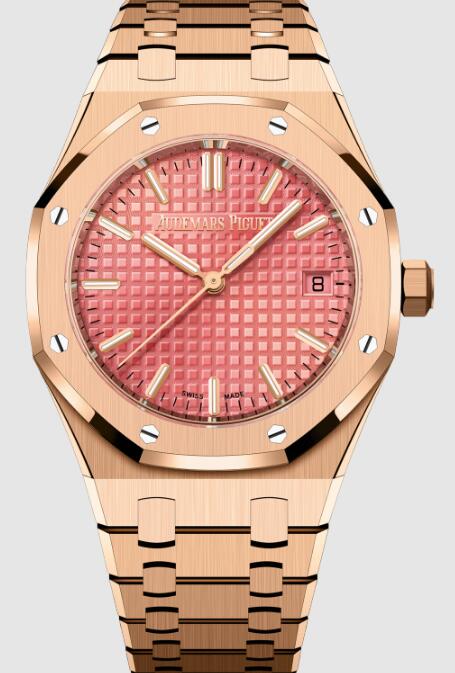 Review 77450OR.OO.1361OR.01 Audemars Piguet Royal Oak Selfwinding 34 Pink Gold 2024 replica watch - Click Image to Close